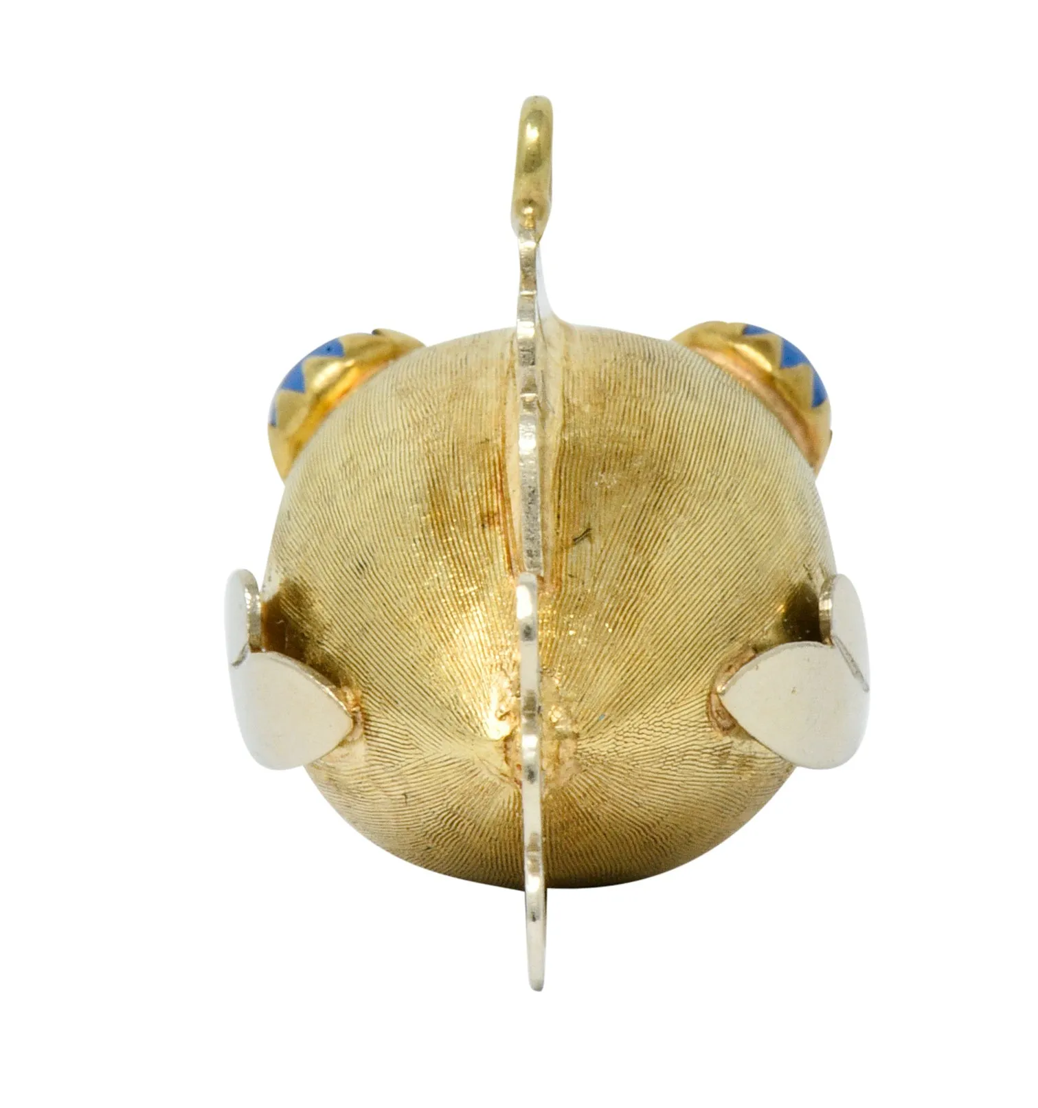 1960's Vintage 14 Karat Two-Tone Gold Fish Charm