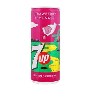 7UP STRAWBERRY LEMONADE DRINK CAN 250ML