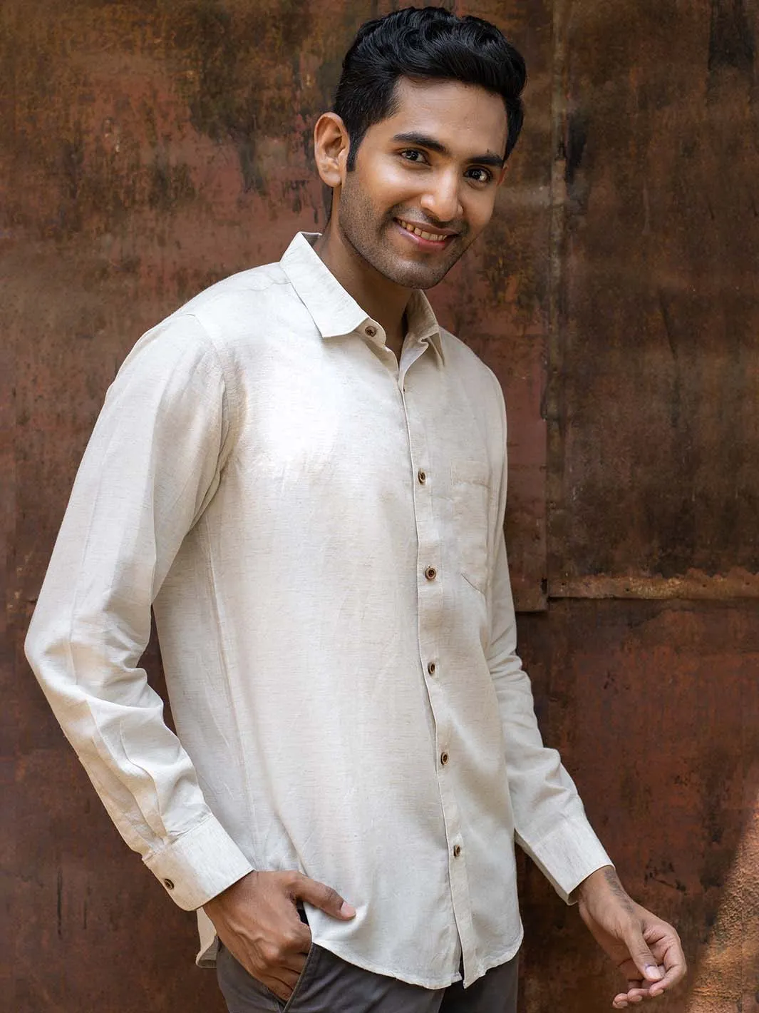 Earthy Route Natural · full sleeve shirt