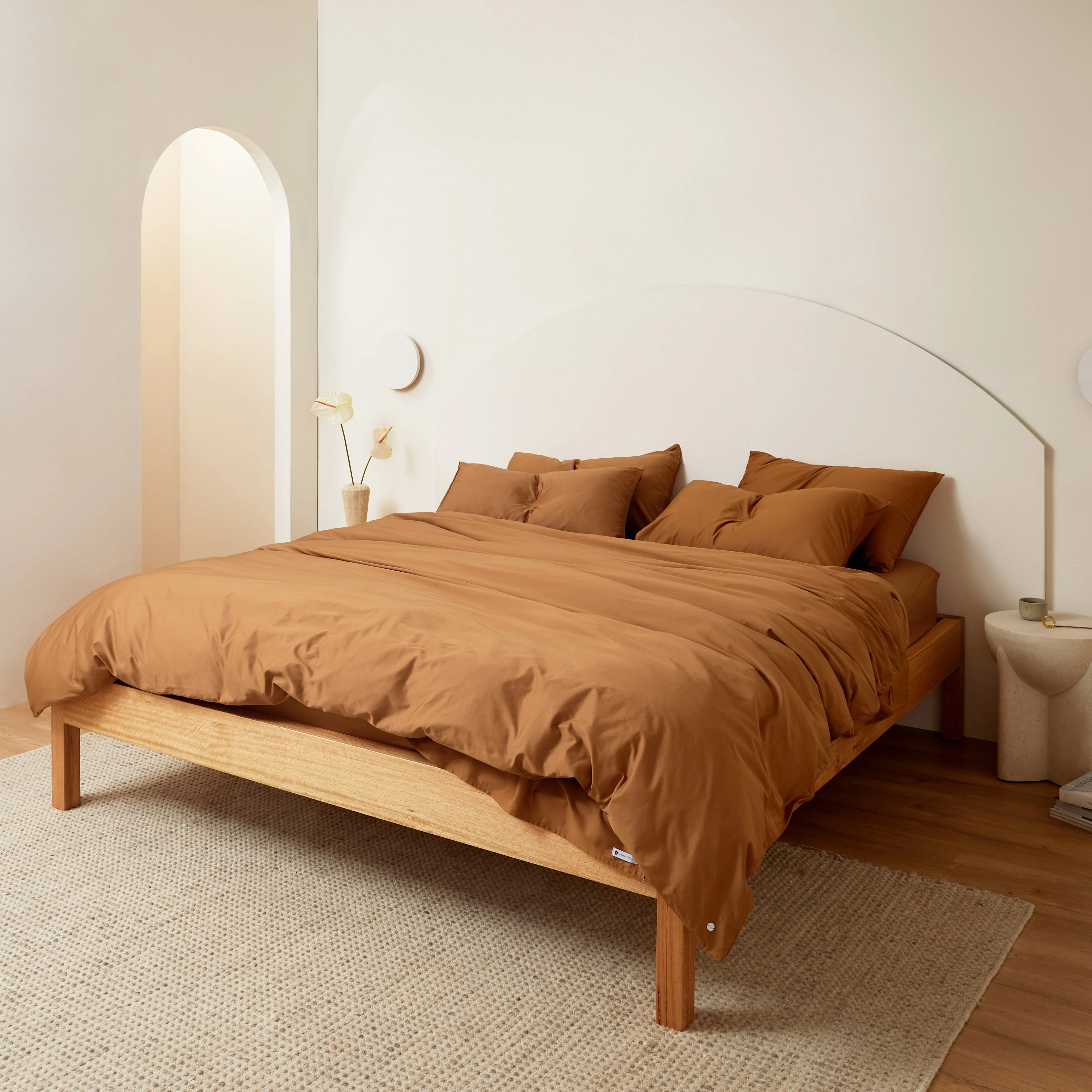 Eden Cotton - Terracotta Duvet Cover