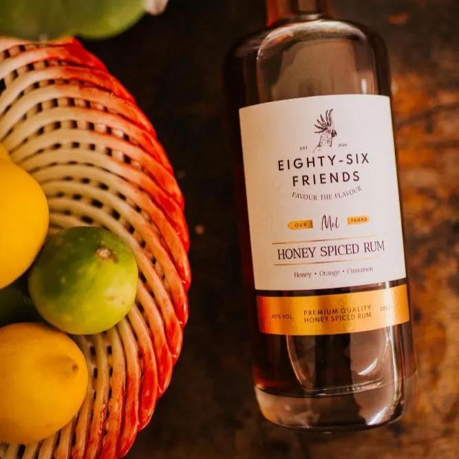 Eighty-Six Friends Honey Spiced Rum 70cl