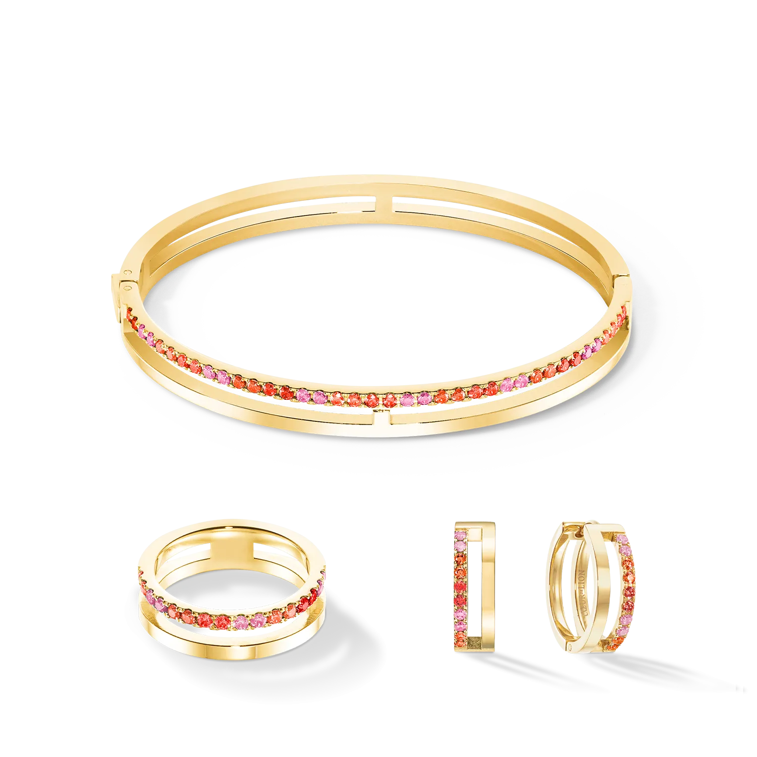 Eternal Unity Hoops gold-red