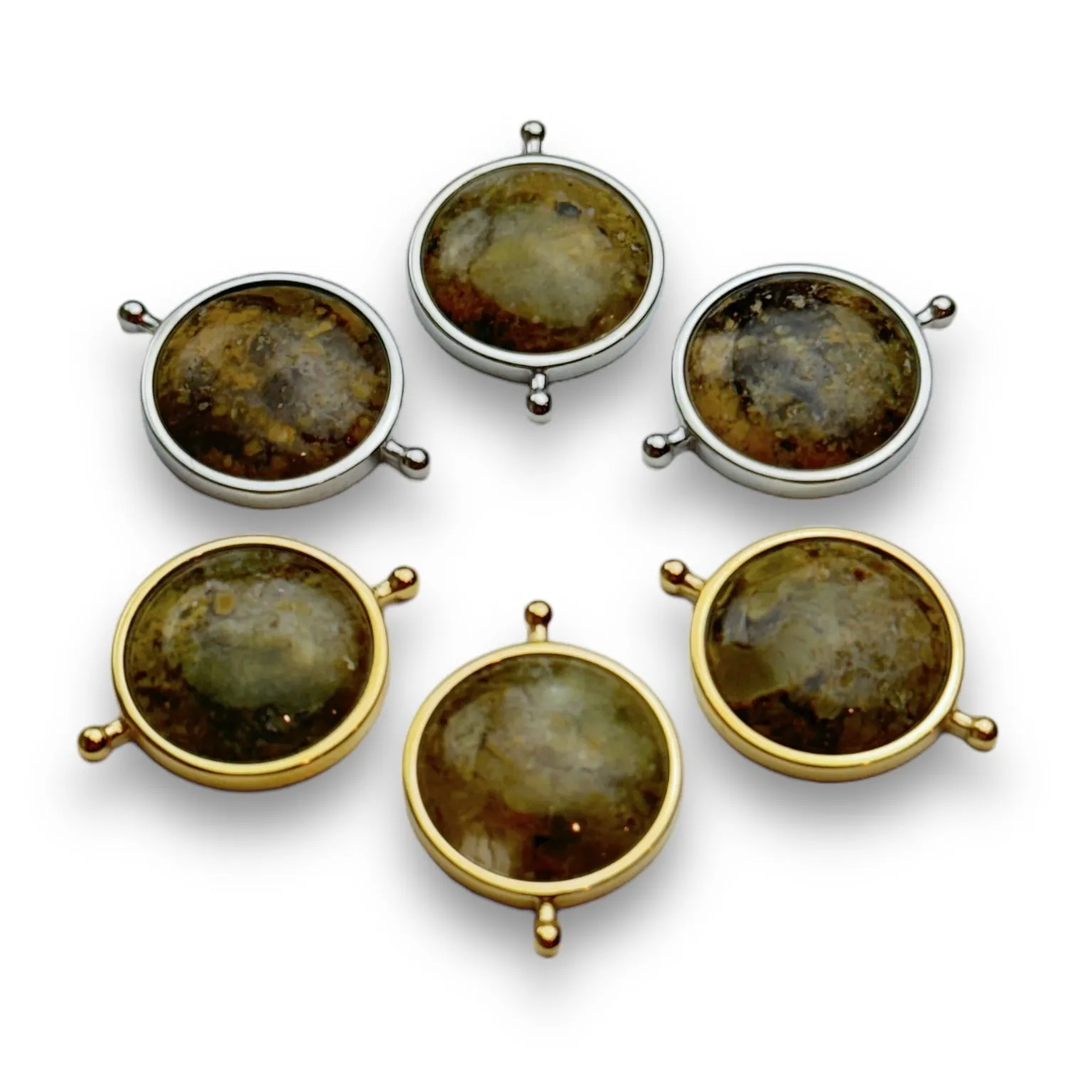 Fisheye Agate Round Crystal Element