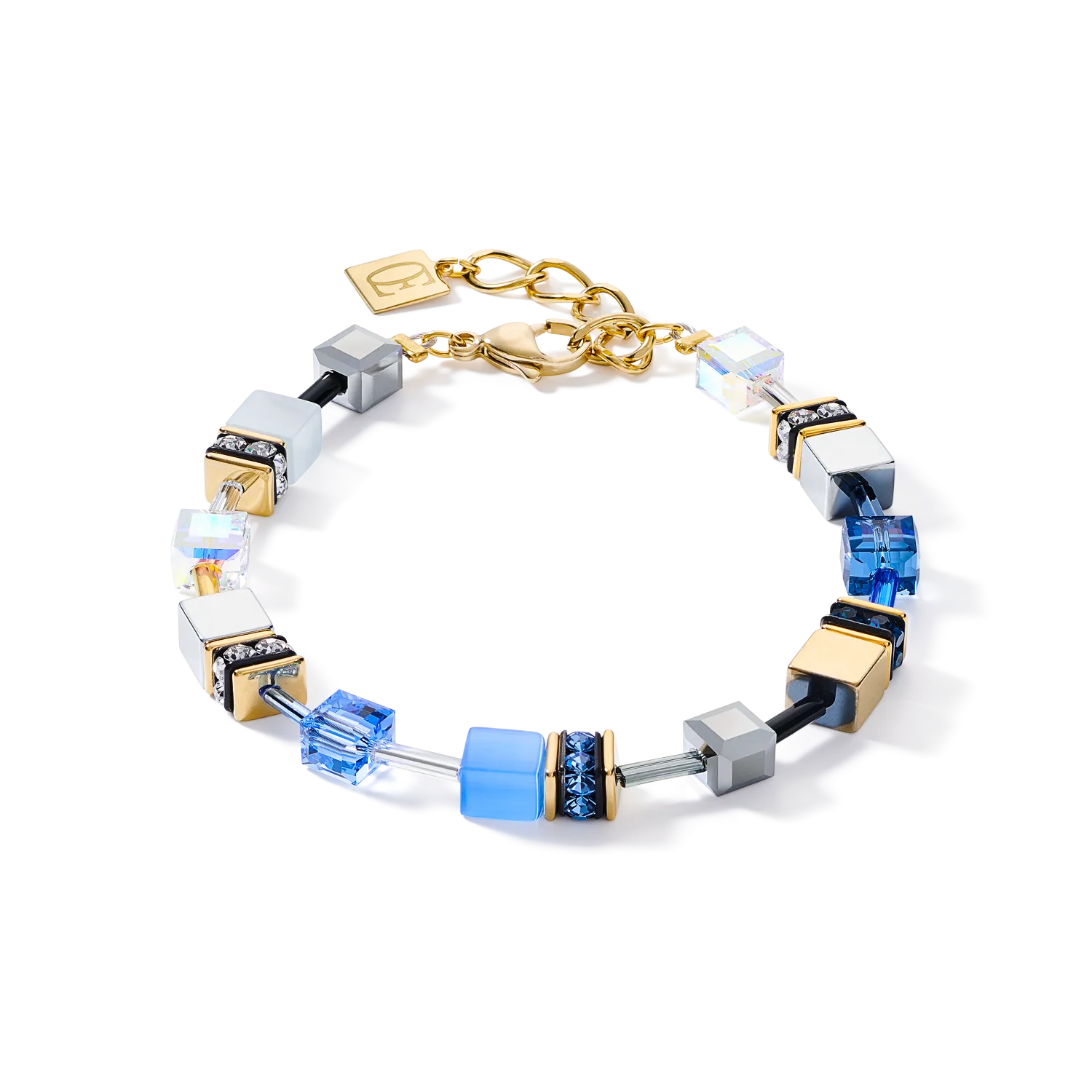 GeoCUBE® Bracelet blue-gold