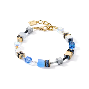 GeoCUBE® Bracelet blue-gold