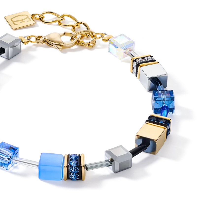 GeoCUBE® Bracelet blue-gold