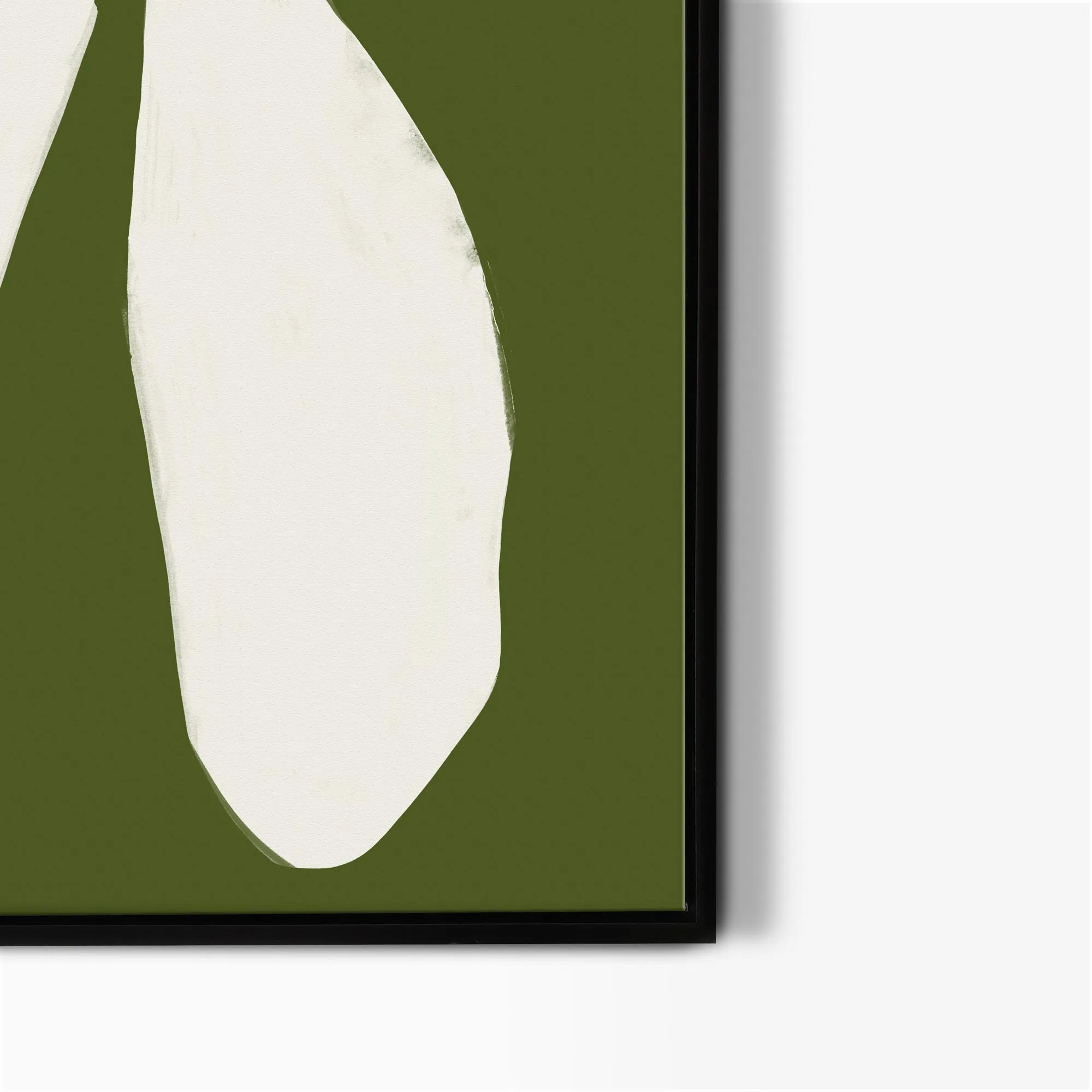 Green Anemone Abstract Flower Art