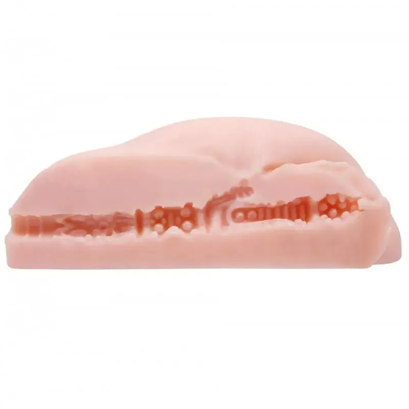 Hidden Desire Realistic Feel Flesh Pink Vibrating Ass and Vagina Masturbator