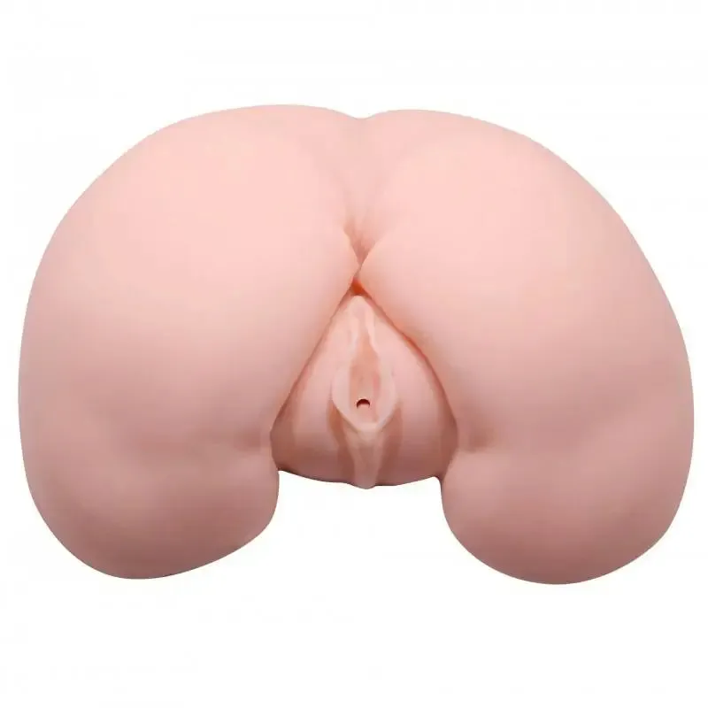 Hidden Desire Realistic Feel Flesh Pink Vibrating Ass and Vagina Masturbator