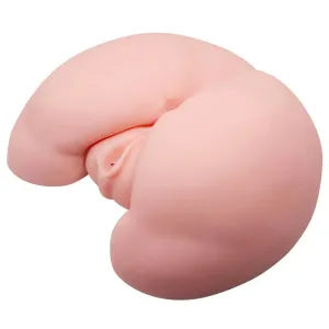Hidden Desire Realistic Feel Flesh Pink Vibrating Ass and Vagina Masturbator