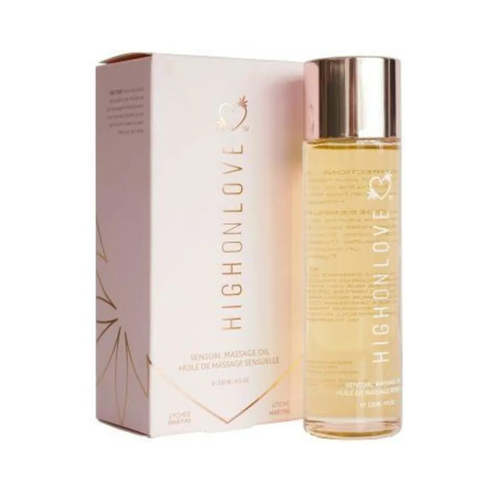 High On Love Massage Oil Lychee Martini 4 fluid ounces