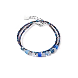 Joyful Colours Wrap bracelet silver blue