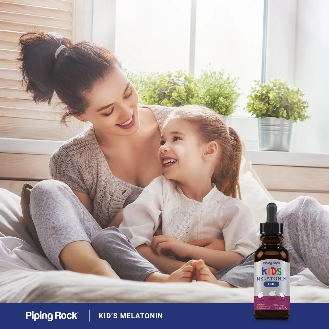 Kids Melatonin (3 Pack), 1 mg, 1 fl oz (30 mL) Dropper Bottle