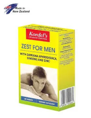 KORDELS ZEST FOR MEN 30 TABLETS 10 Tab