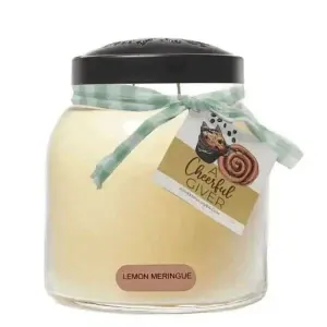 Lemon Meringue - 34 Oz, Double Wick, Papa Jar