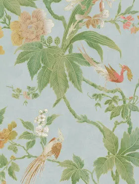 Little Greene Wallpaper Paradise Blue