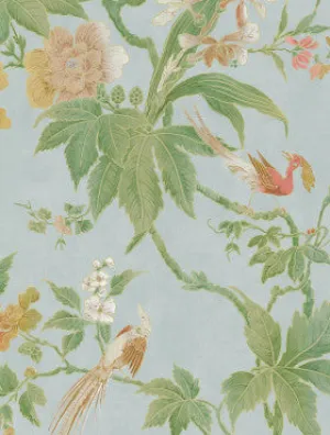 Little Greene Wallpaper Paradise Blue