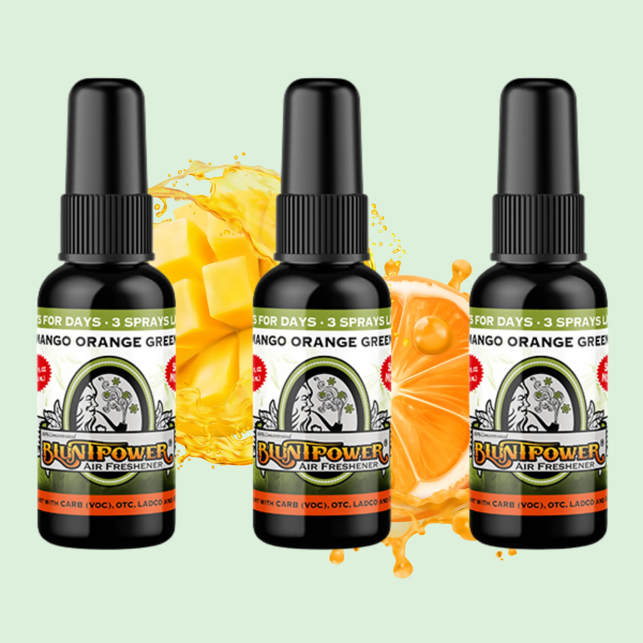 Mango Orange Green Air Freshener Spray