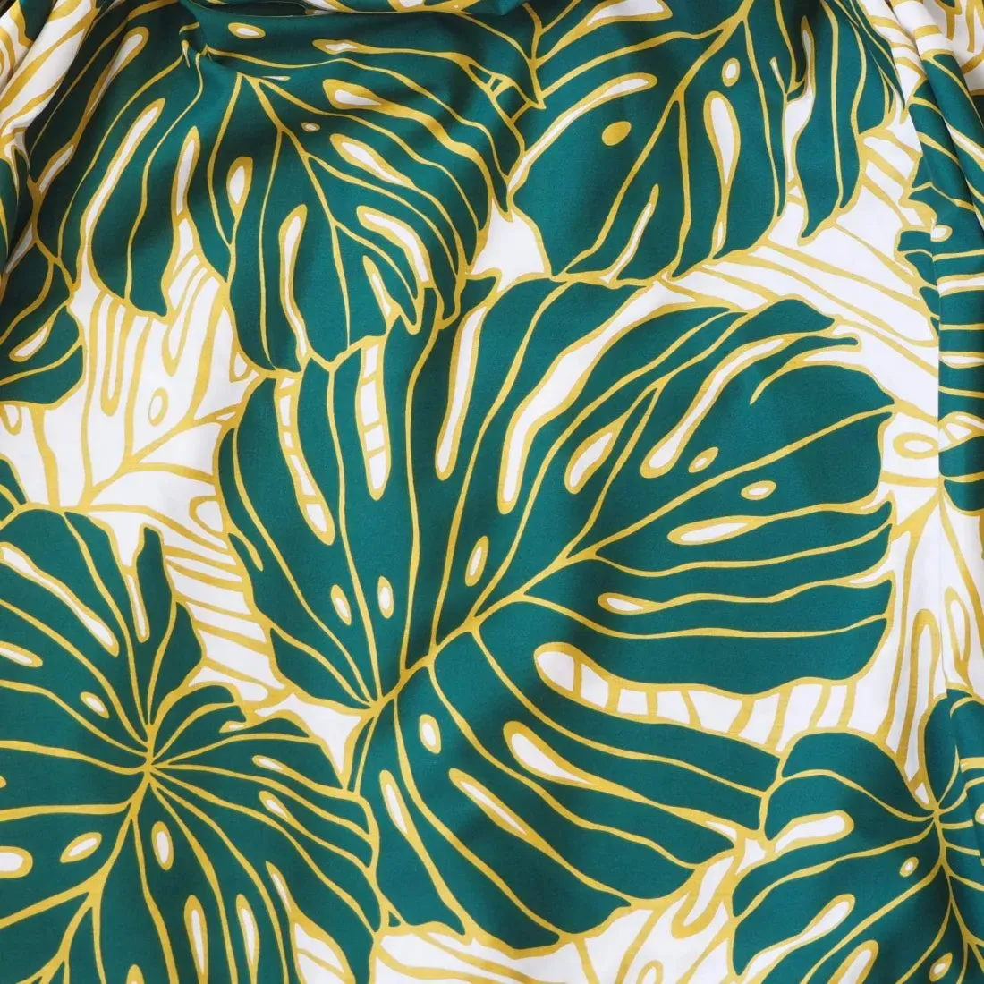 Monstera Dream Green Single Pa'u Hawaiian Hula Skirt