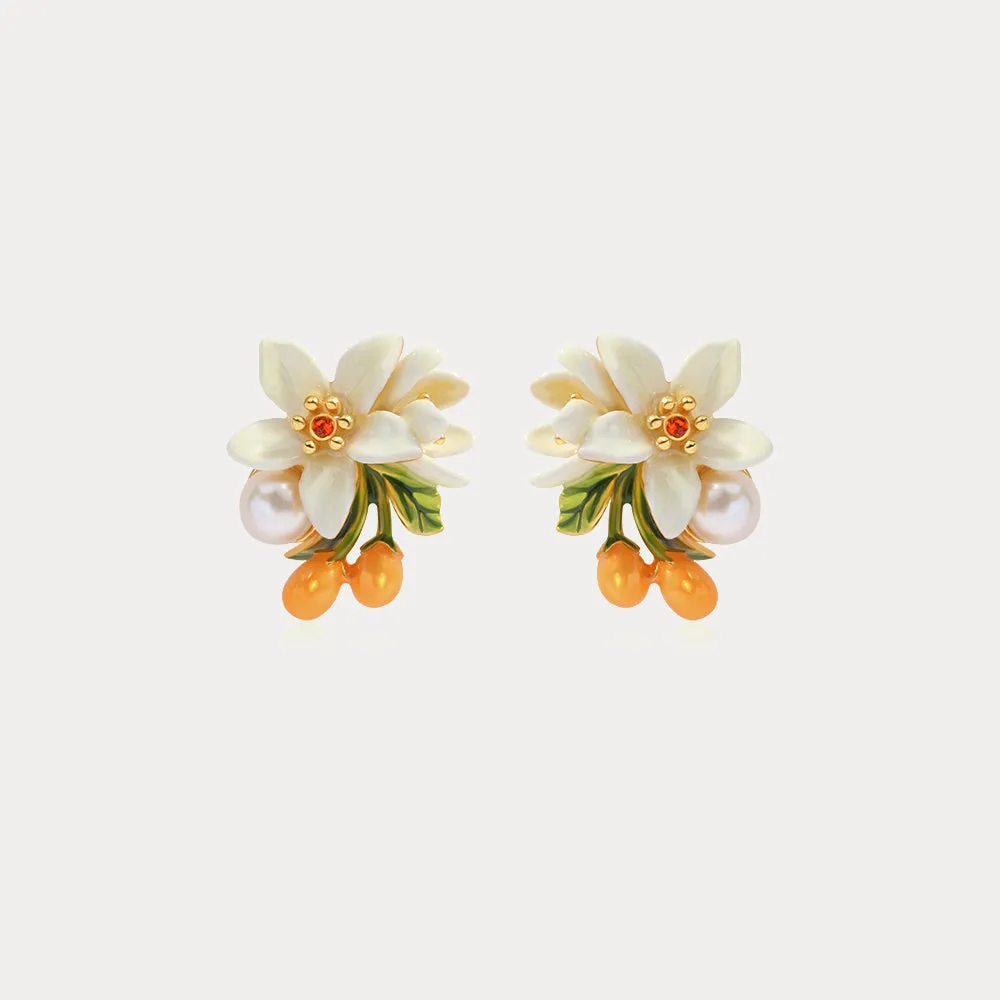 Orange Blossom Earrings