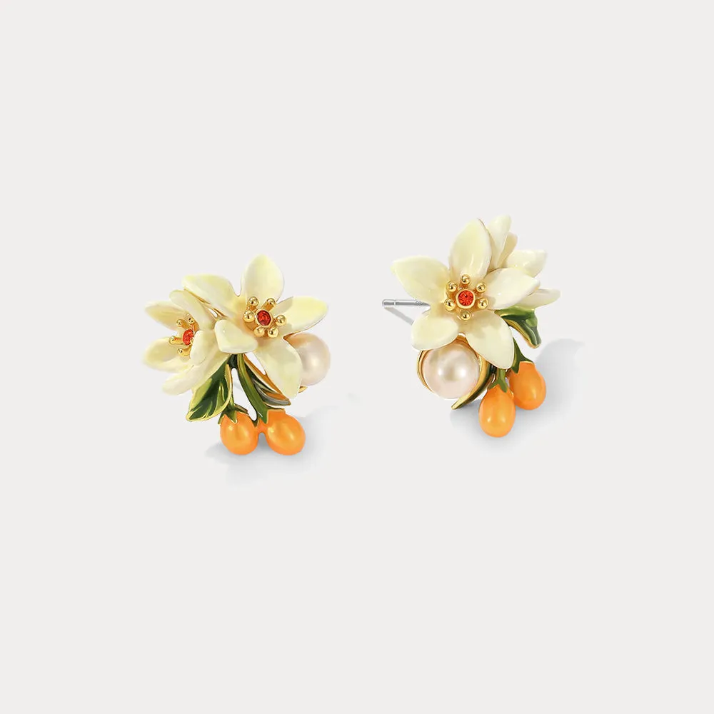 Orange Blossom Earrings
