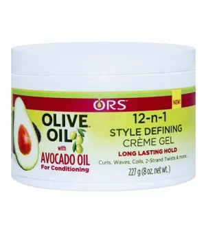 ORS  Olive Oil With Avocado Oil 12 In1 Style Defining Creme Gel