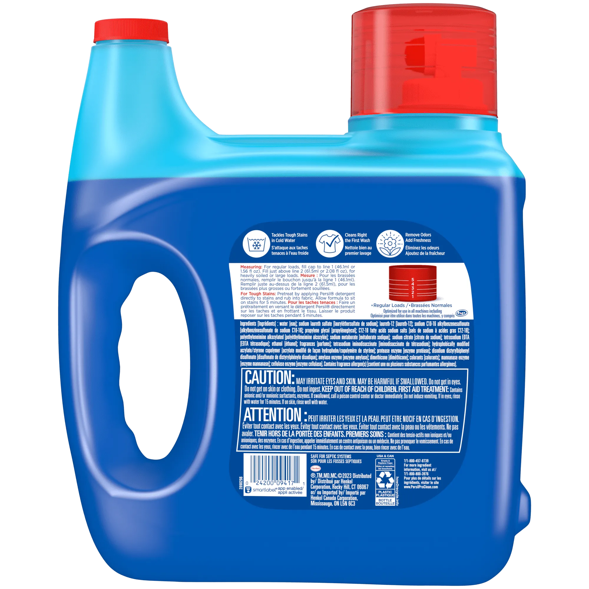Persil Liquid Laundry Detergent, Intense Fresh, 150 Fluid Ounces, 96 Loads