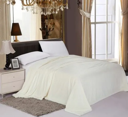 Reversible Soft Sherpa Blanket, Ultra Luxury - Queen 90x90, King 108x90