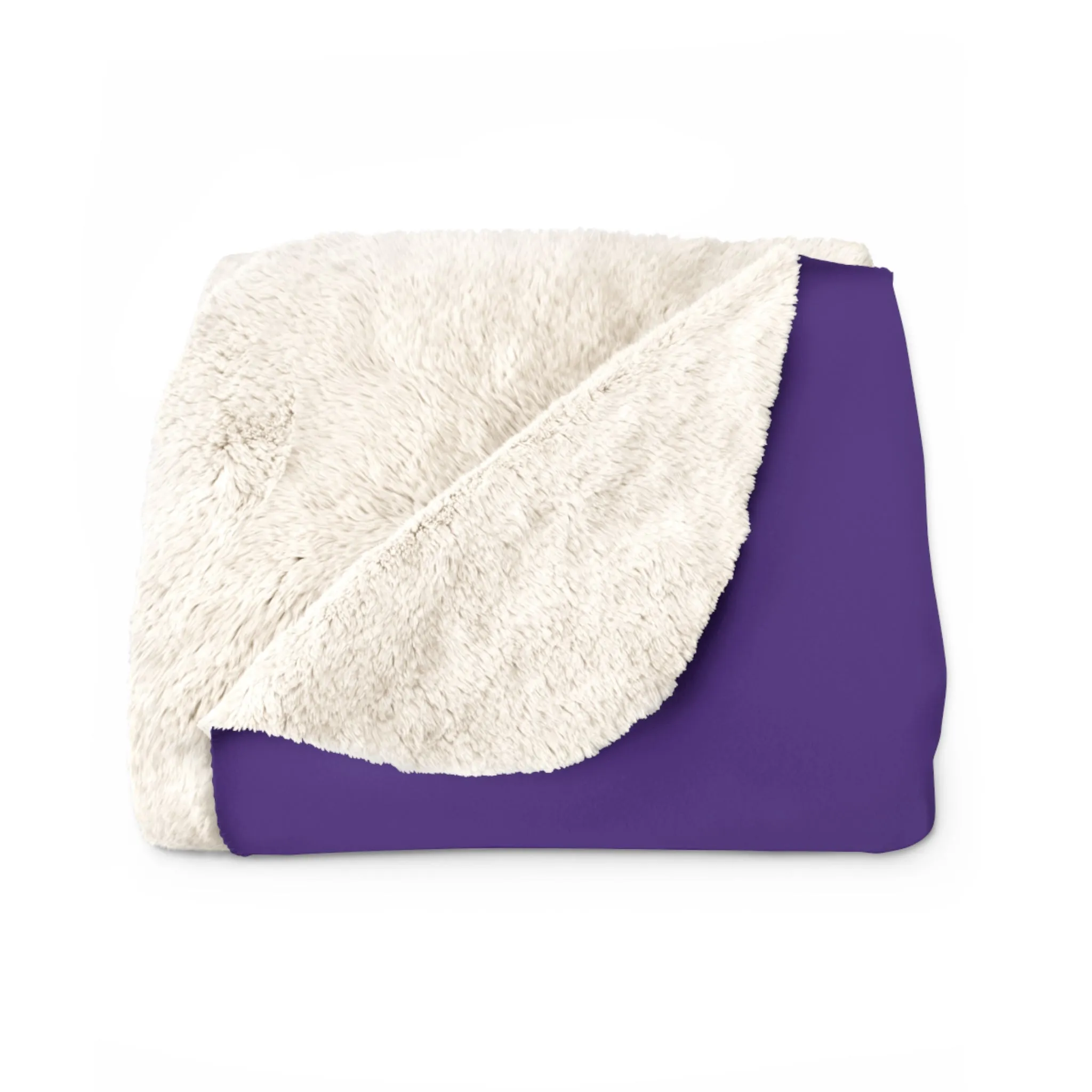 Sherpa Fleece Blanket - Purple/Gold - Get OUTTA Here