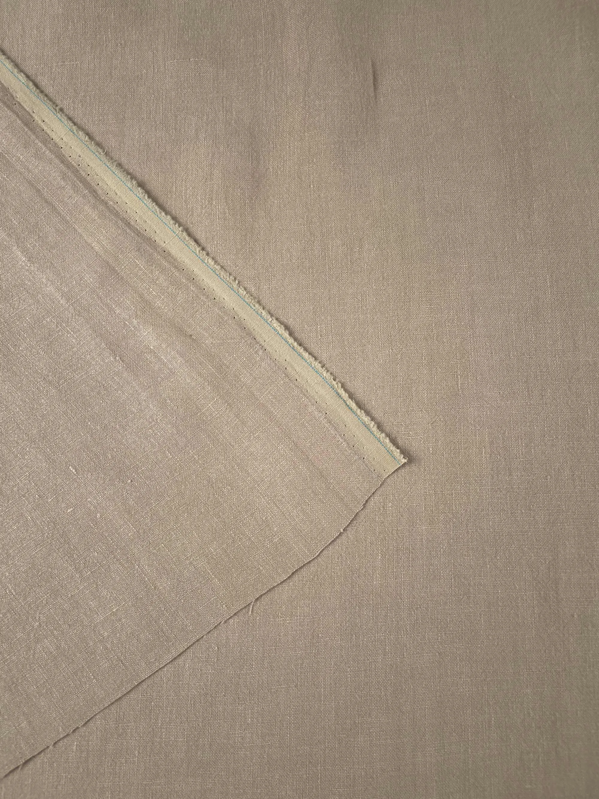 Soft Washed Lightweight Linen Fabric in Latte