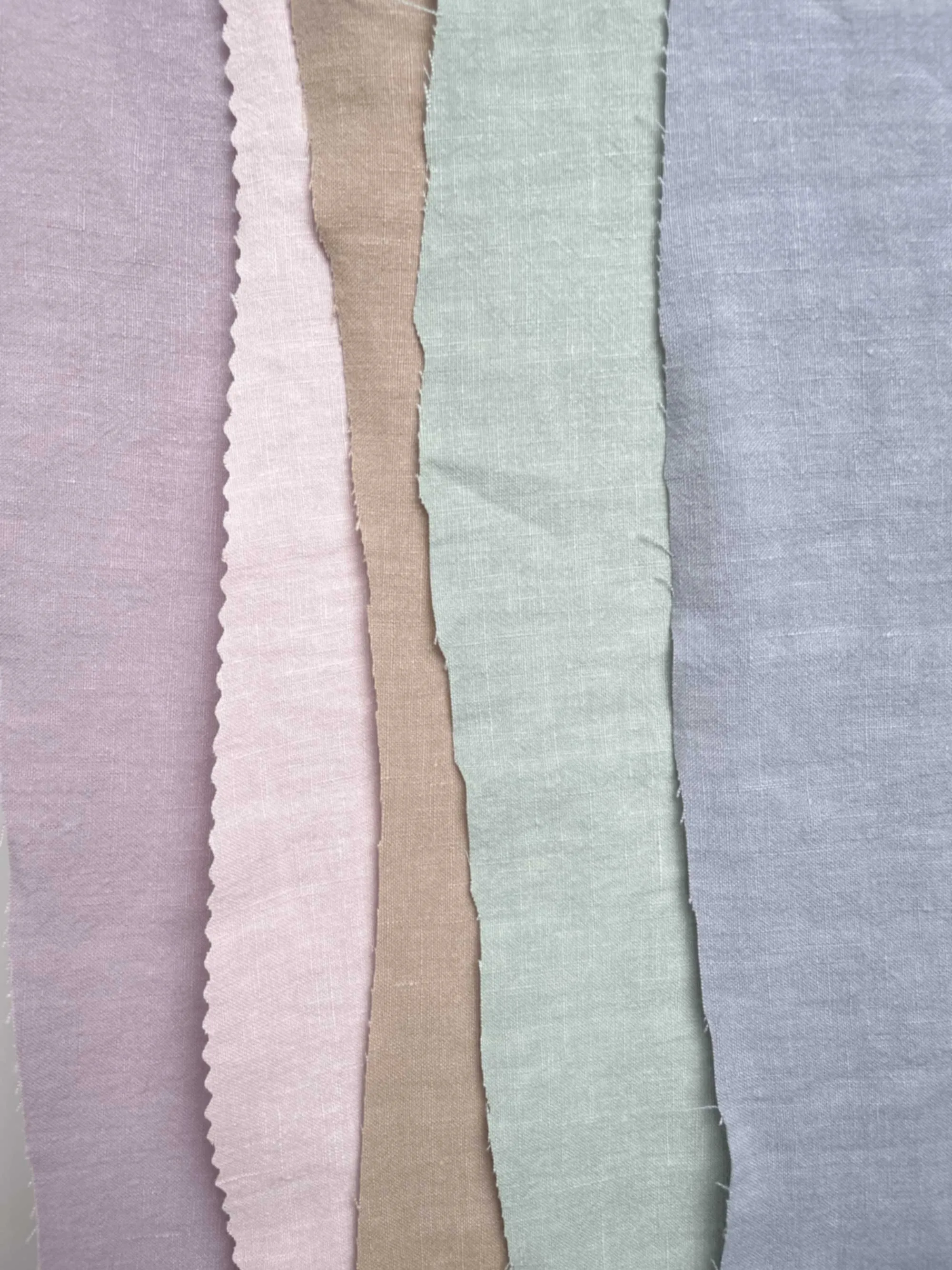 Soft Washed Lightweight Linen Fabric in Shark