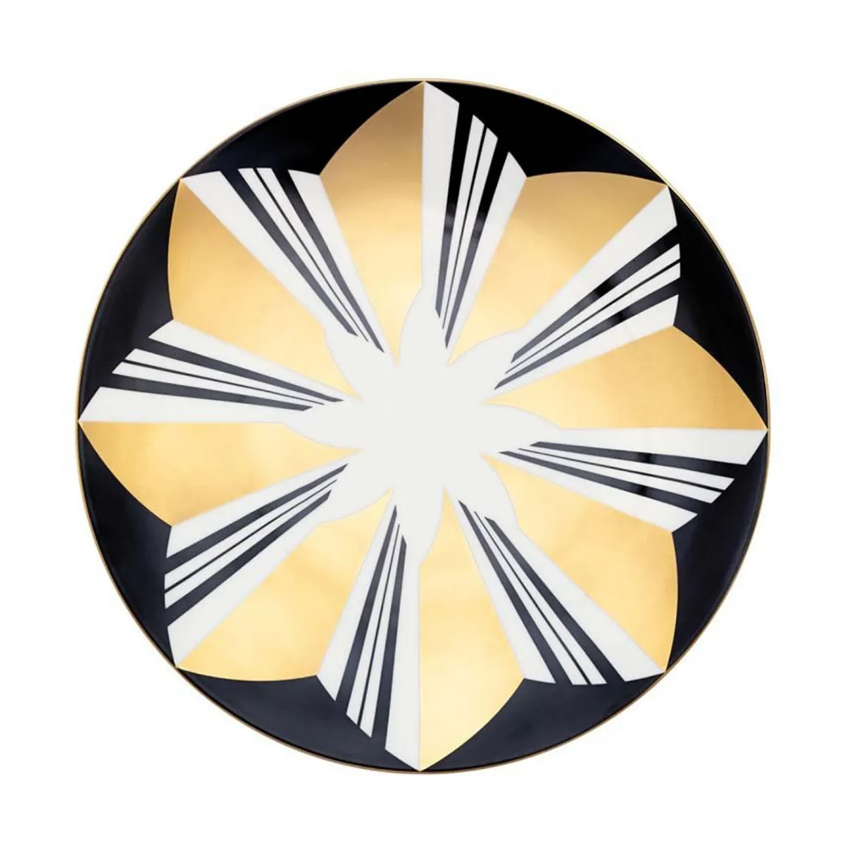 STRIPES COUPE SERVICE PLATE 31CM