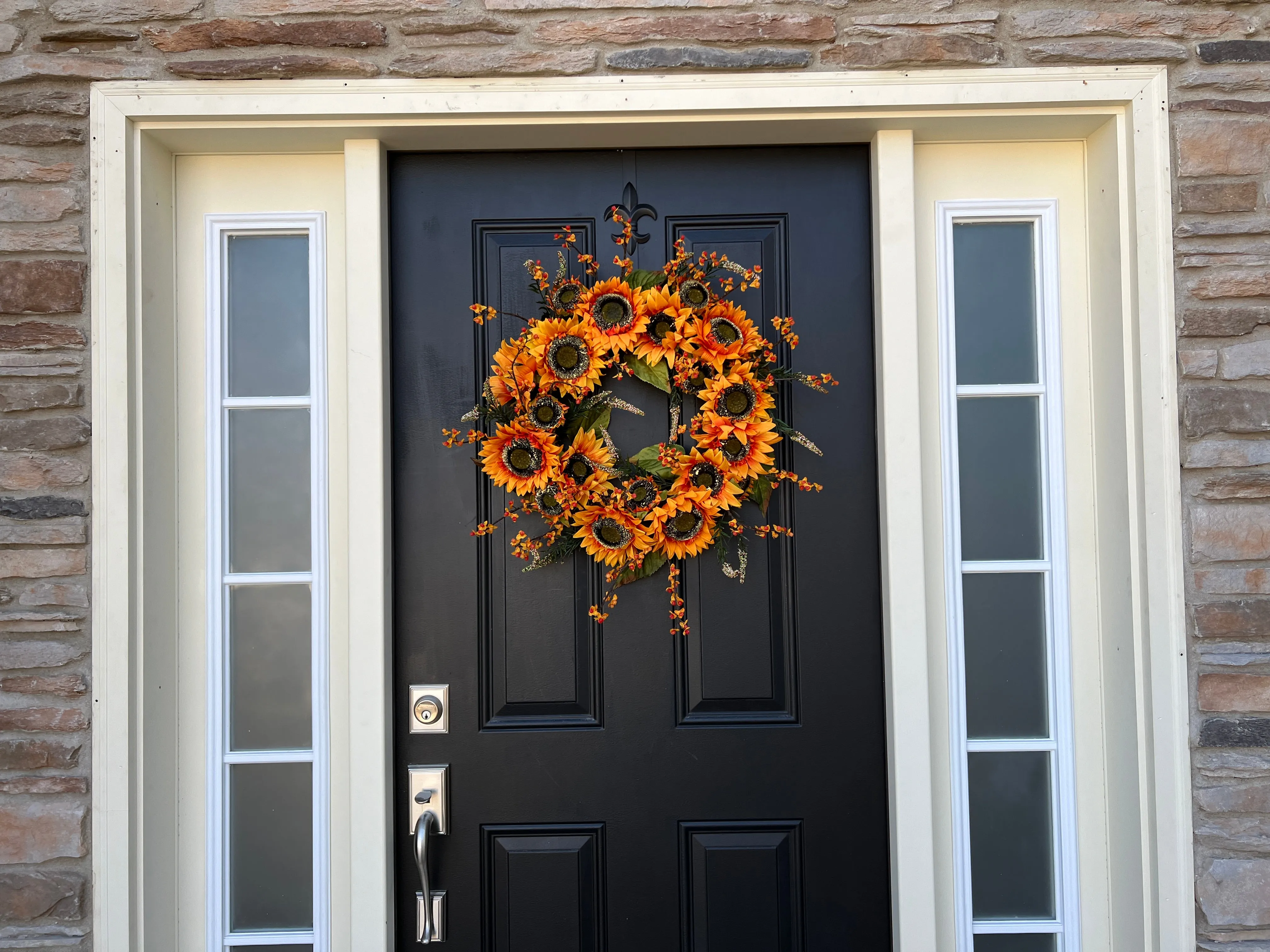 Sunny Greetings Autumn Sunflower Wreath