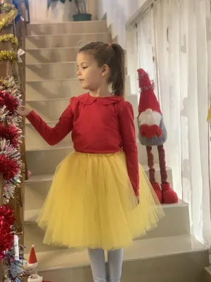 Sunshine Charm Tulle Tutu and Hair Accessory Set
