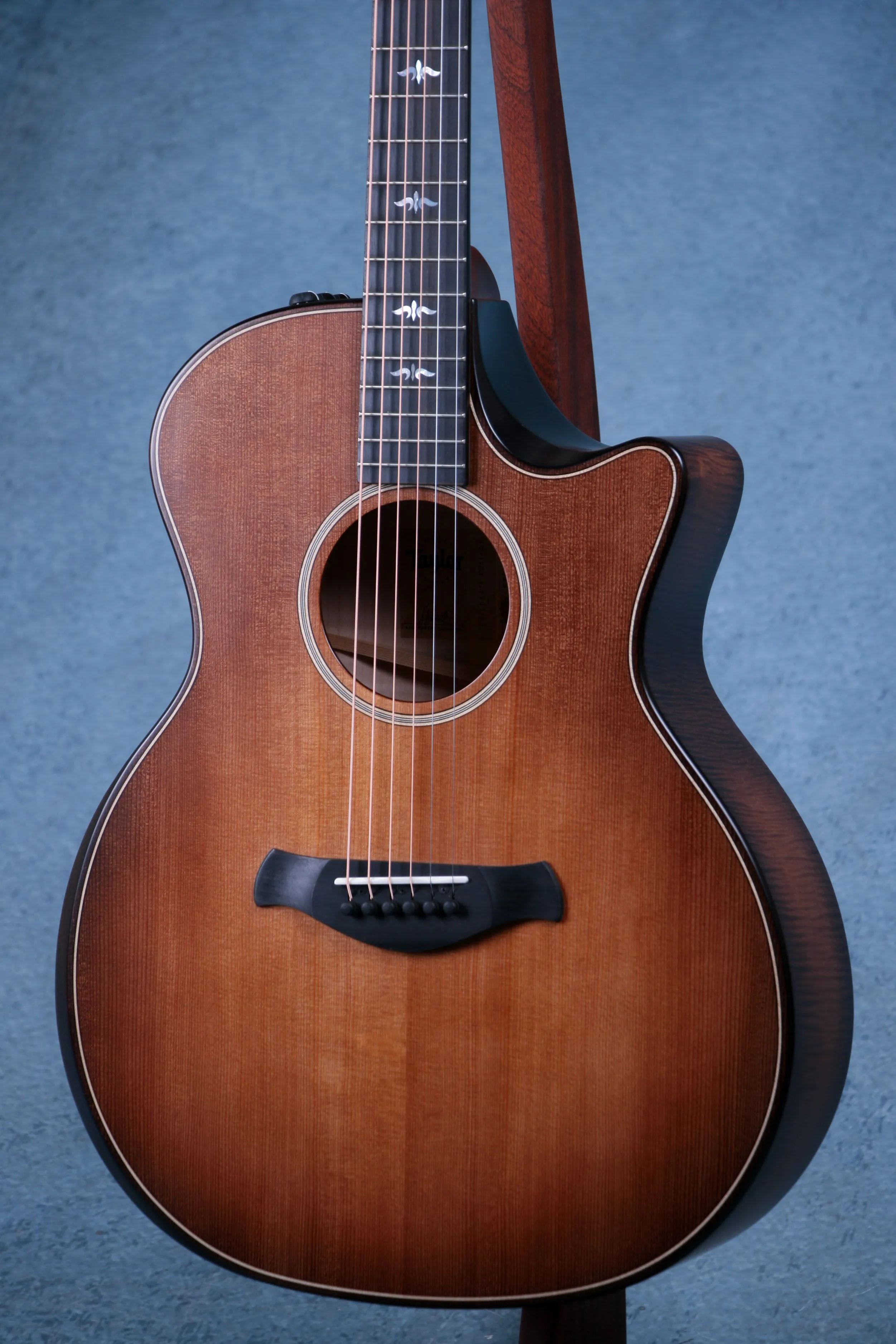 Taylor 614ce Builders Edition Grand Auditorium V-Class Wild Honey Burst Acoustic Electric Guitar - 1210193076