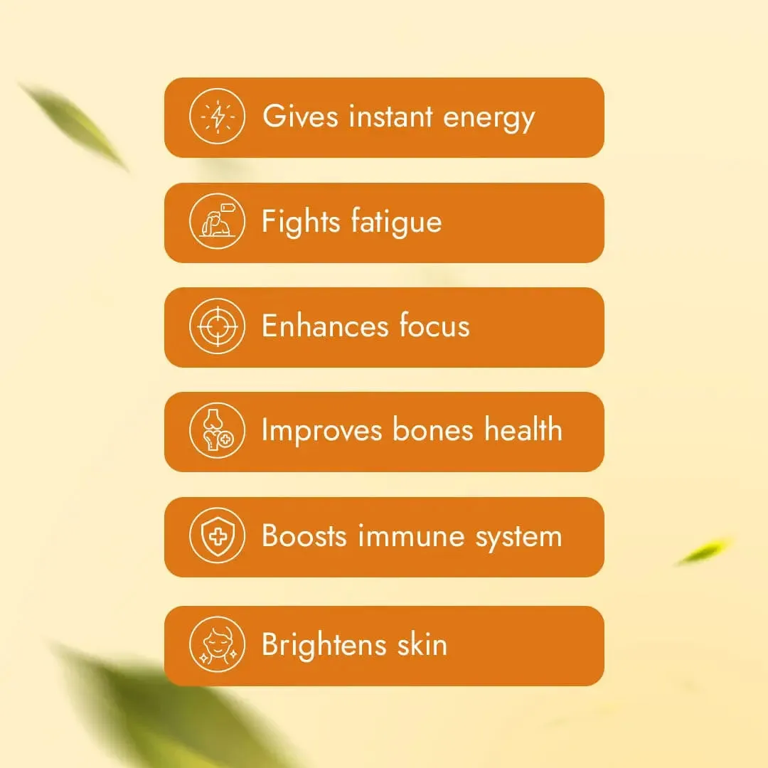 Valencia Orange (30 gms X 5 sachets) 10  Vitamins & Minerals, Low Cal Hydration Powder Mix