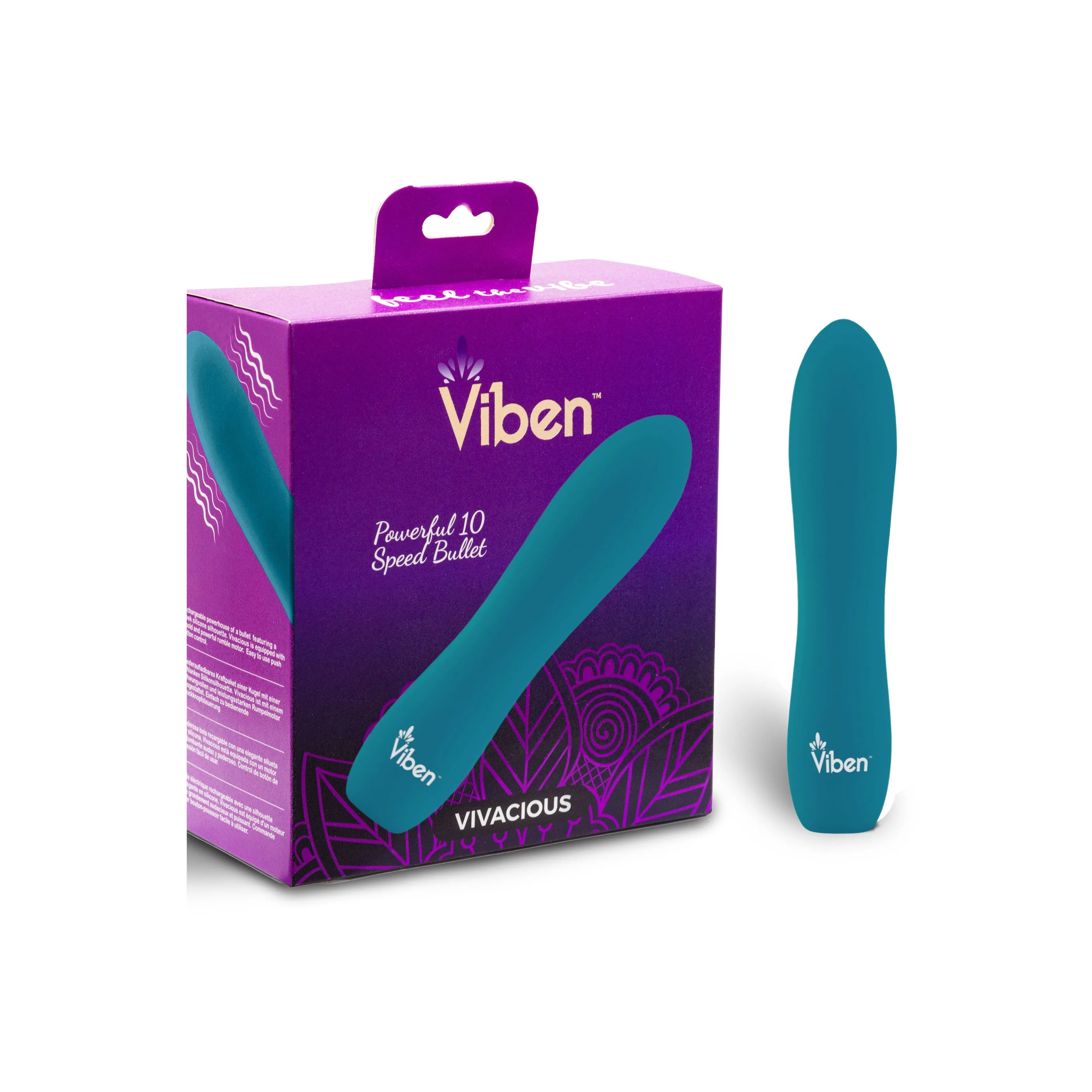 Vivacious - Intense 10-Fuction Bullet - Ocean