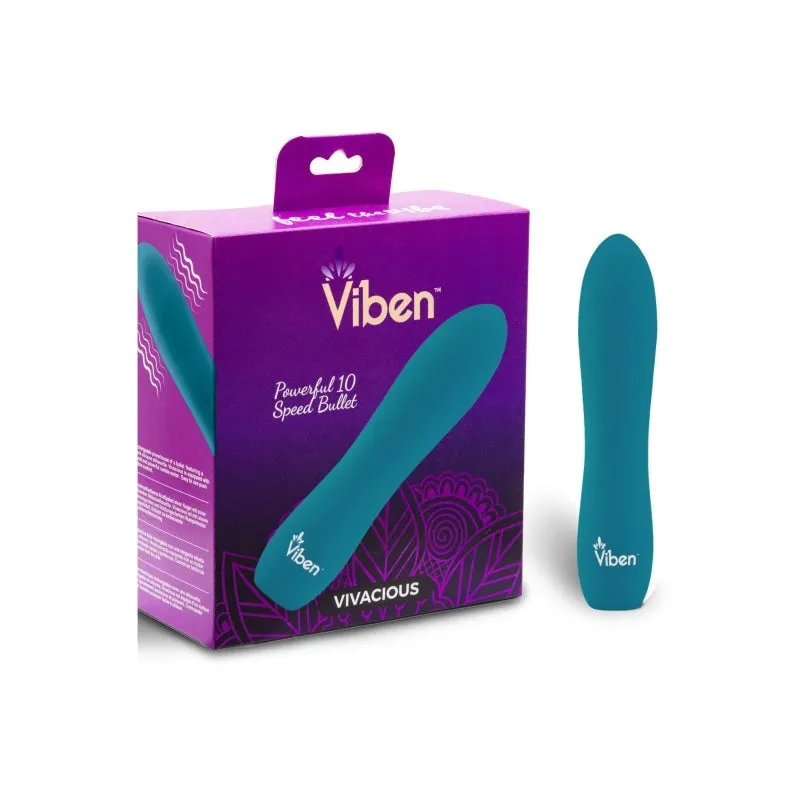 Vivacious - Intense 10-Fuction Bullet - Ocean