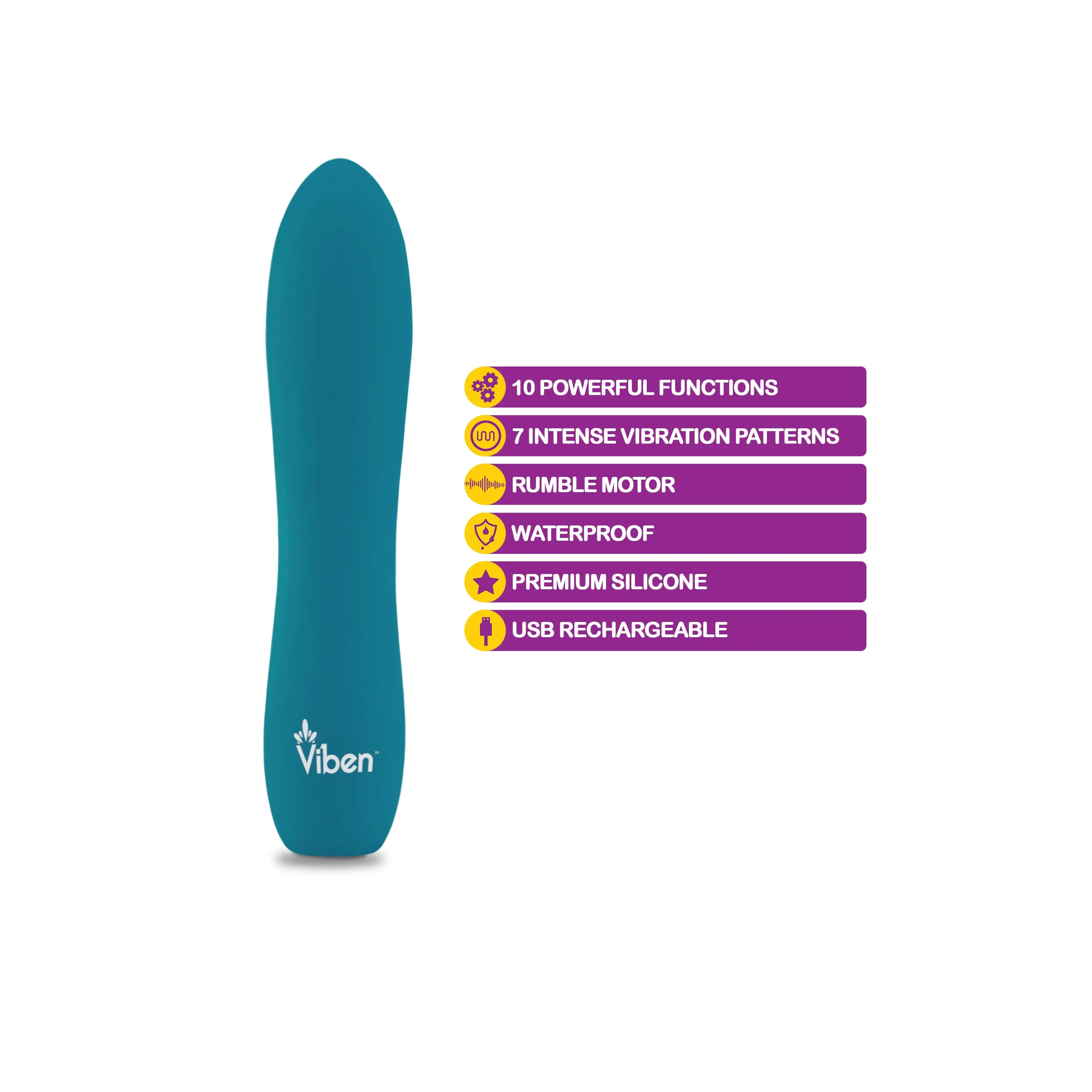Vivacious - Intense 10-Fuction Bullet - Ocean